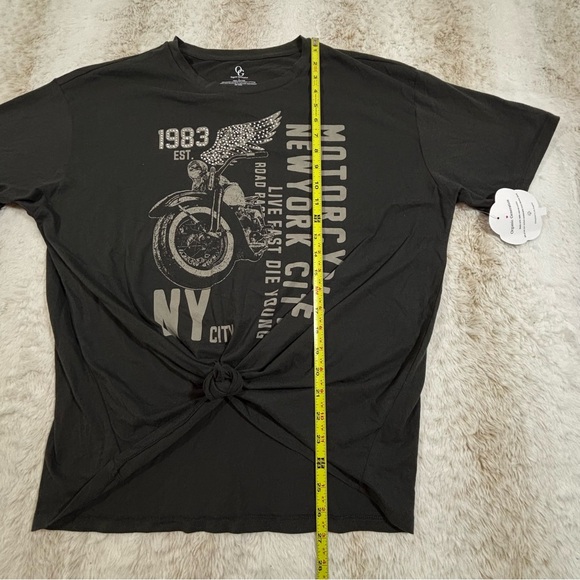 Organic Generation Graphic Tee Black Motorcycle NYC Graphic Shirt L - Picture 9 of 10
